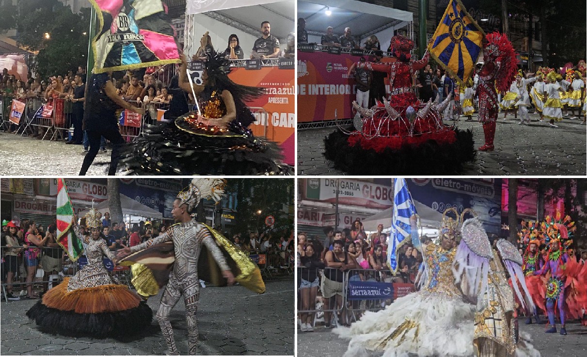 Carnaval em Nova Friburgo: quatro escolas do Grupo A deram um show na avenida; vídeos
