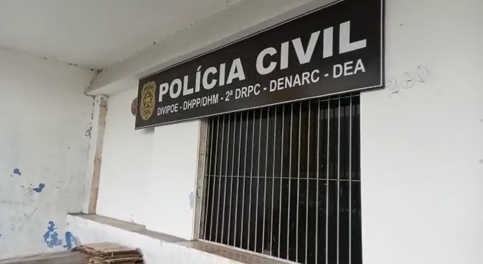 Polícia Civil Delegacia de Homicídios e Proteção à Pessoas DHPP DHM, Denarc, DEA Mossoró RN DRPC  — Foto: Reprodução/Inter TV Costa Branca