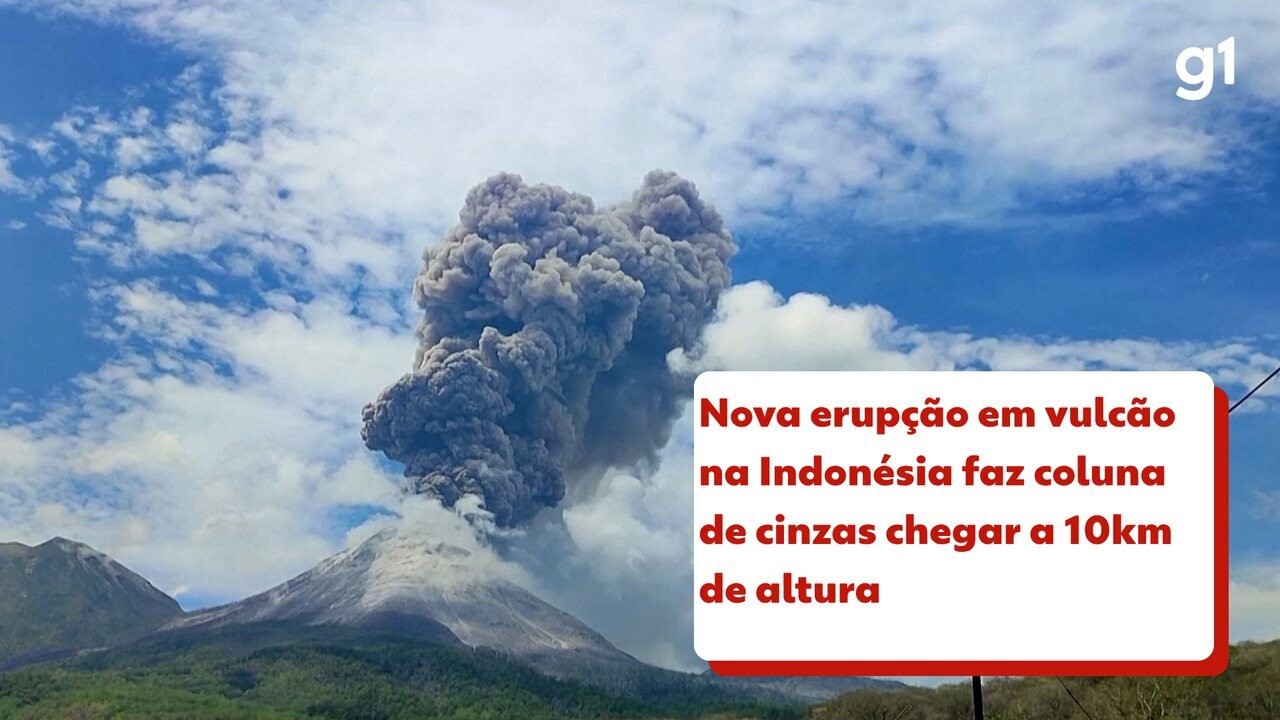 Cinzas de vulcão em atividade na Indonésia fazem companhias cancelaram voos para Bali