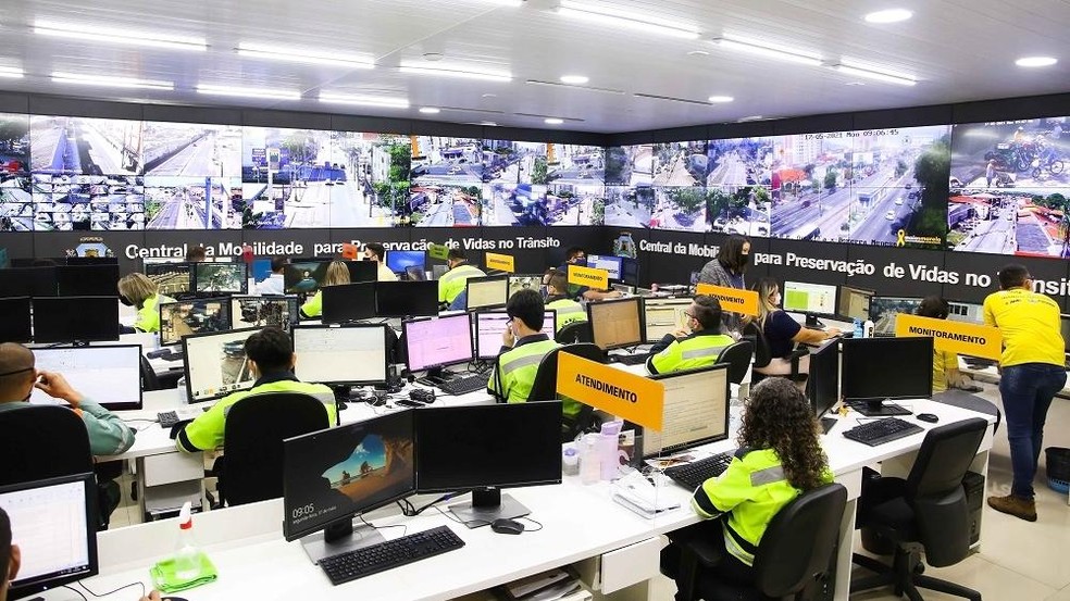 Câmeras com inteligência artificial irão detectar crimes e infrações em Fortaleza — Foto: Thiago Gaspar