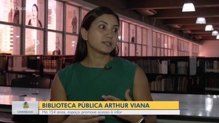 Biblioteca Arthur Viana é espaço que promove o acesso à informação e bens culturais