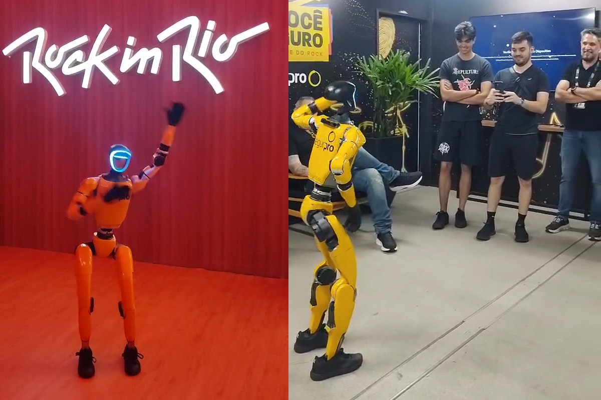 Robô humanoide de R$ 200 mil faz sucesso como segurança no Rock in Rio