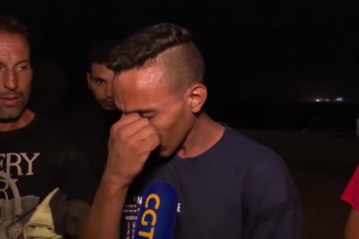 Marroquino que permanece em Ceuta chora com dura realidade: 'Hoje não comi nada'