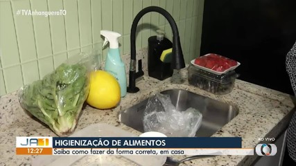 Especialista dá dicas de como higienizar os alimentos