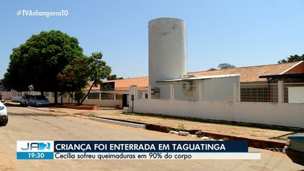 Criança que sofreu queimaduras foi sepultada em Taguatinga