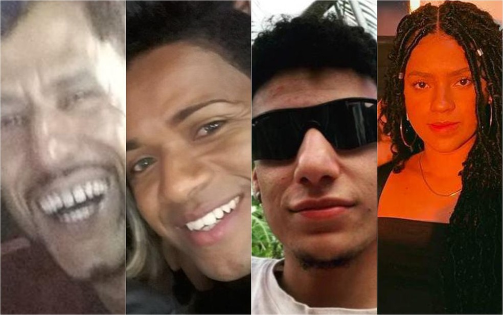 Quatro das cinco pessoas que morreram em um acidente entre carro e caminho na GO-346, em Gois  Foto: Arquivo pessoal