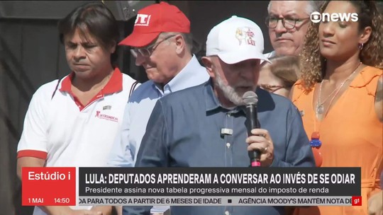 Lula discursa em ato pelo Dia do Trabalho em SP - Programa: Estúdio i 