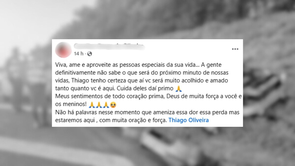Capotamento com duas mortes em teste-drive gera comoção nas redes sociais — Foto: Redes Sociais