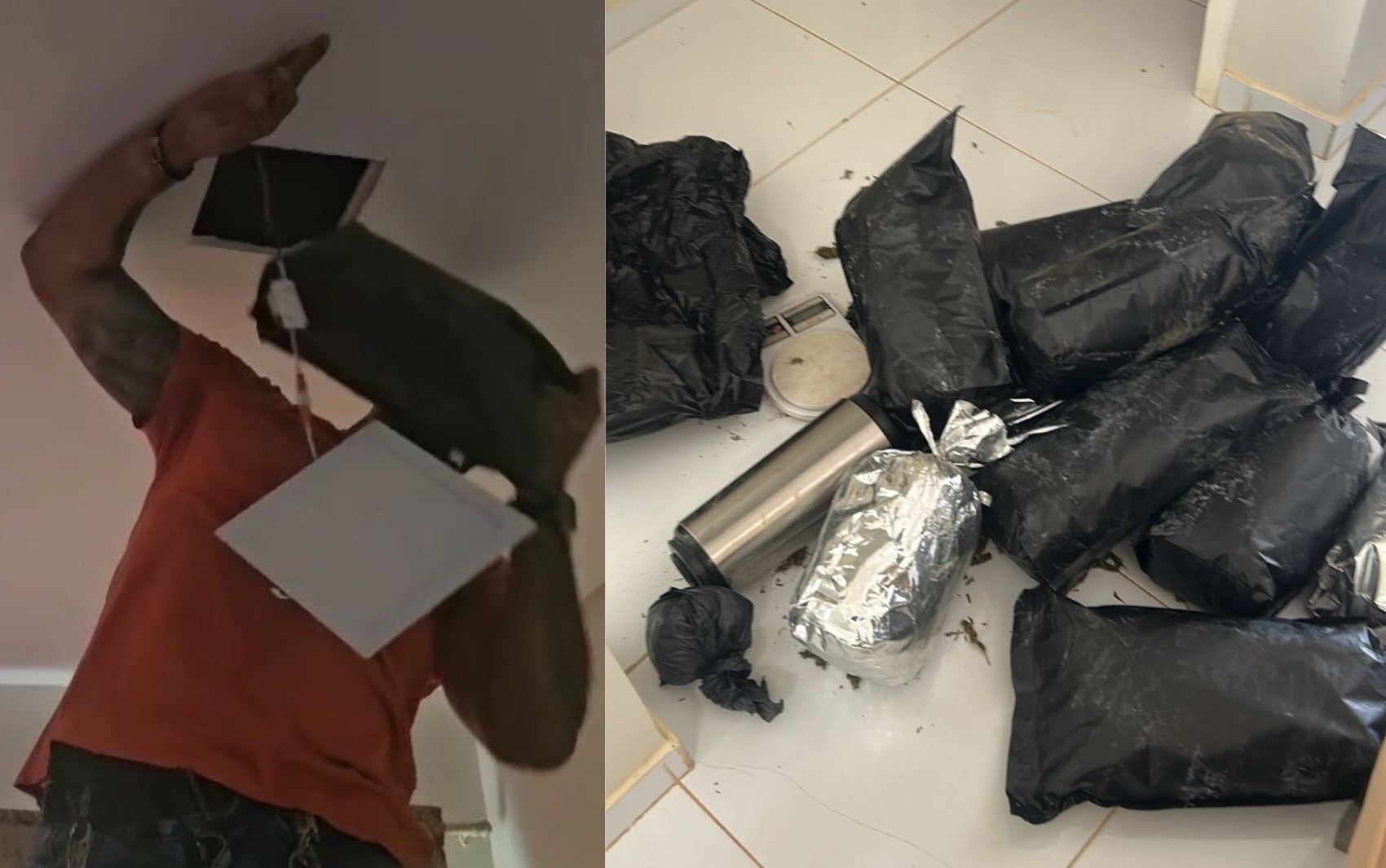 Polícia prende homem com 38 kg de maconha escondidos em forro de casa na Bahia