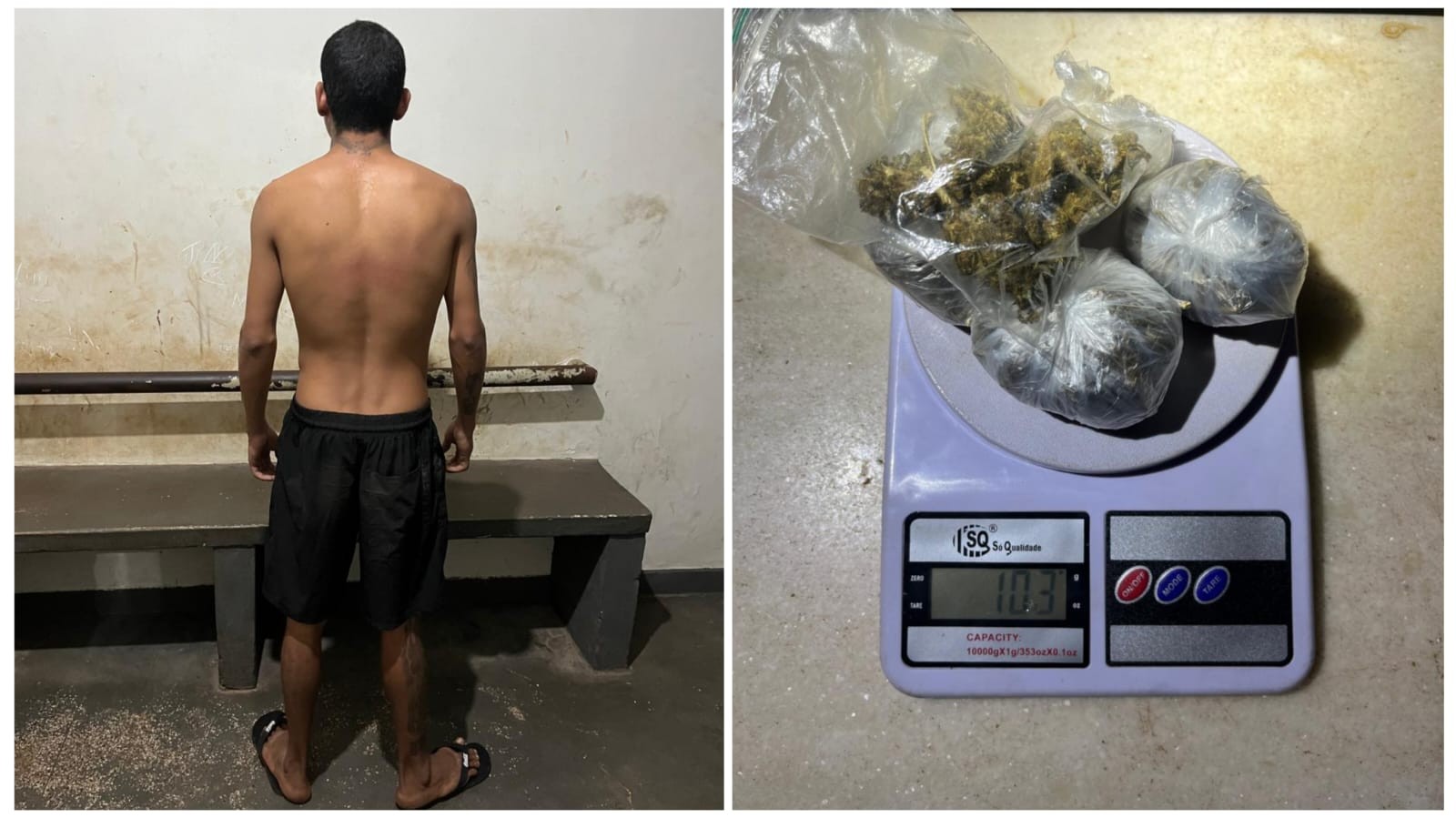 Jovem preso com entorpecentes e simulacro no Mapiri tenta contra a própria vida na 16ª Seccional