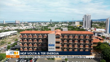 Após três dias sem luz, Hospital Geral de Palmas retorna com energia elétrica