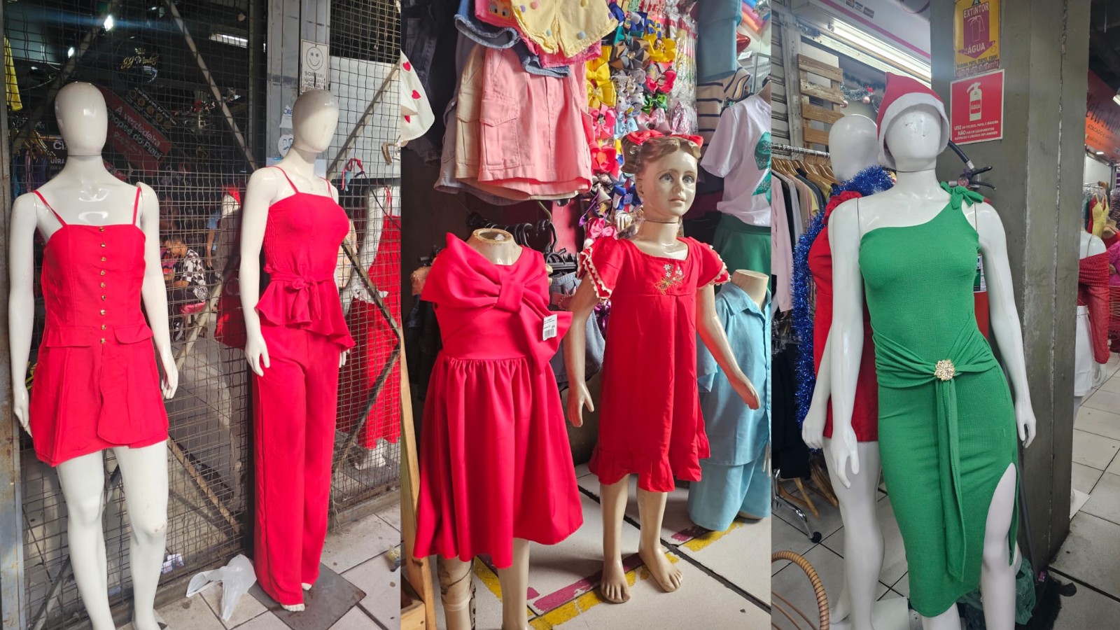 Moda e Natal: mães buscam combinar cores e roupas com filhos, relata vendedora no Piauí