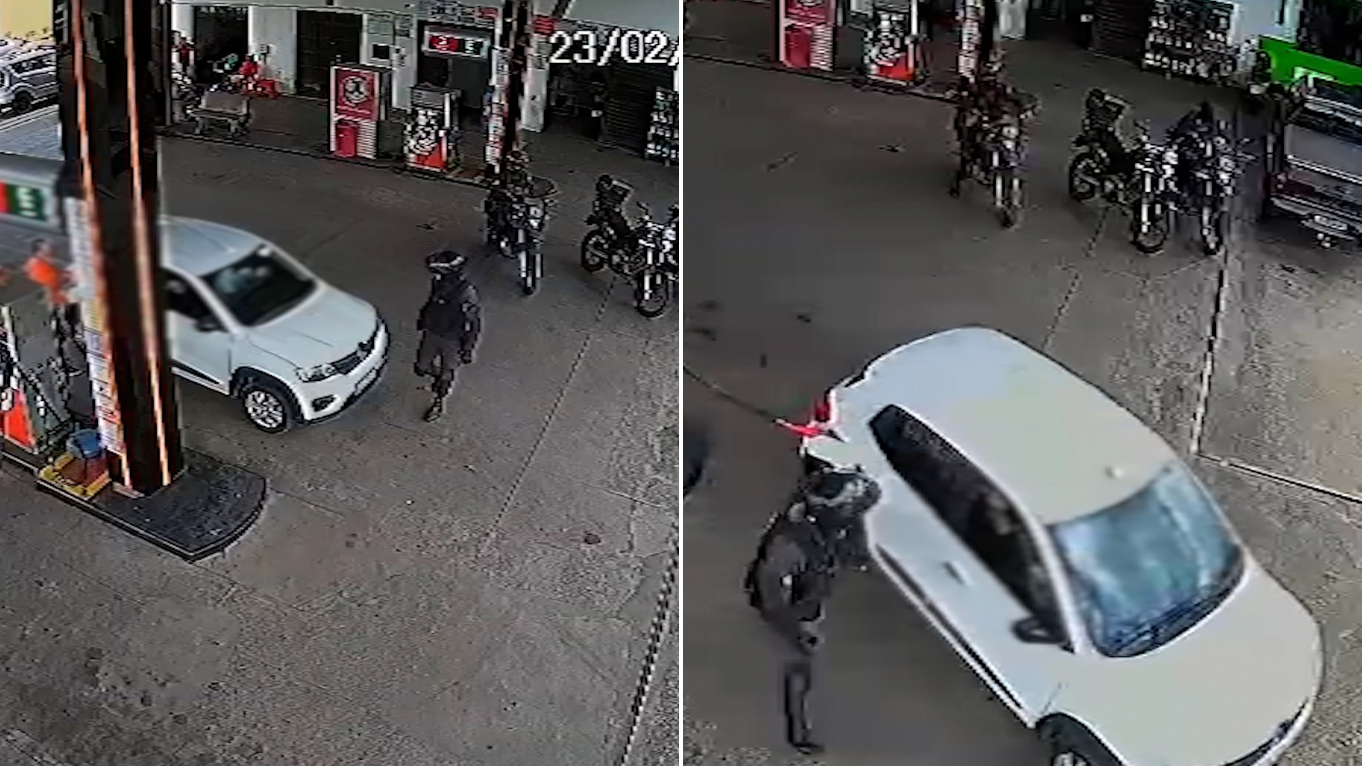 Vídeo: Adolescentes são detidos após fugirem de abordagem policial em posto de combustível em Teresina