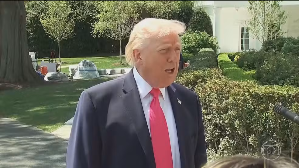 Donald Trump — Foto: Jornal Nacional/ Reprodução