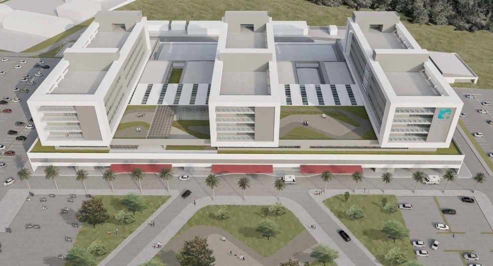 Hospital Universitário do Ceará vai ser inaugurado no próximo mês de fevereiro, diz governador. — Foto: Governo do Estado/Divulgação