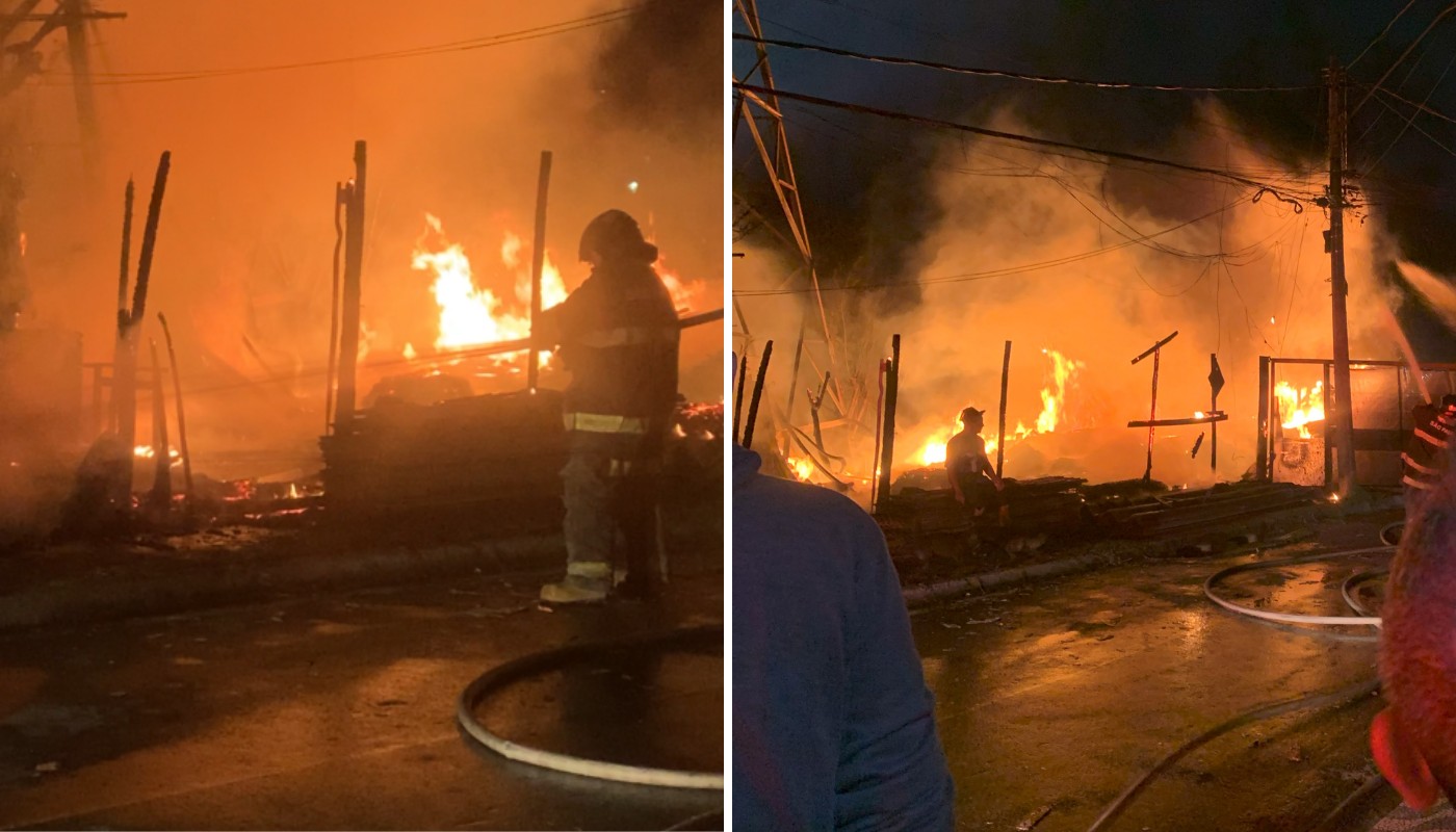VÍDEO: incêndio atinge ferro-velho no Jardim Santo Antônio, em Campinas
