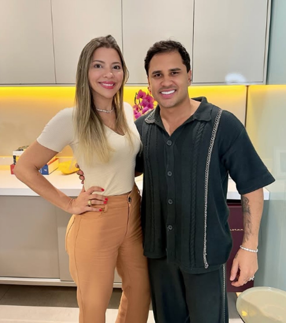 Paula Domingues e influenciador Lucas Guimarães — Foto: Reprodução/Redes Sociais