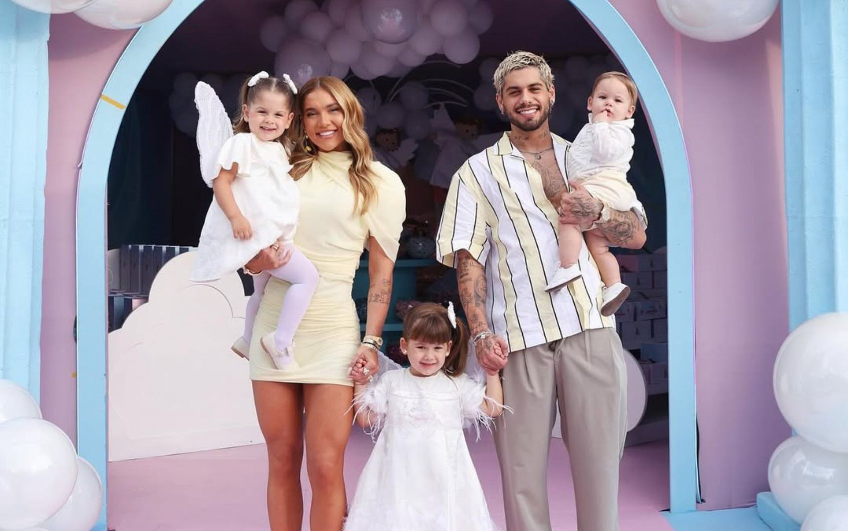 Juntos, Virginia e Zé Felipe celebram segunda festa de 4 anos de Maria Alice,  filha do casal