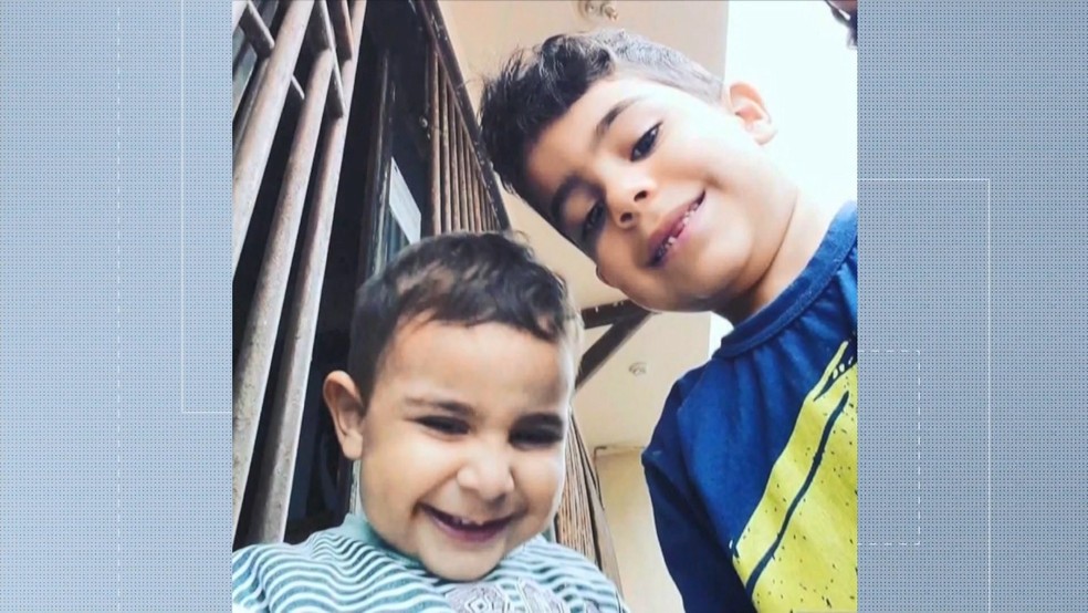 Kauã e Joaquim foram assassinados no dia 21 d abril de 2018 — Foto: Reprodução/TV Gazeta