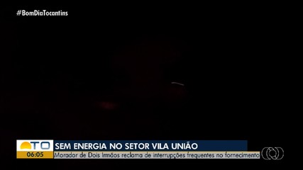 Falta de energia frequente gera reclamações de moradores no interior do Tocantins