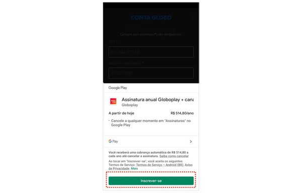 Como ASSINAR o GLOBOPLAY com GIFTCARD do GOOGLEPLAY 