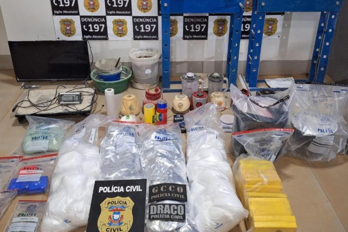 Traficante é preso em casa usada como laboratório de drogas 