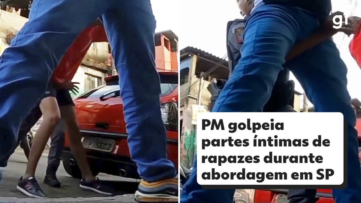 PM golpeia partes íntimas de rapazes durante abordagem em SP