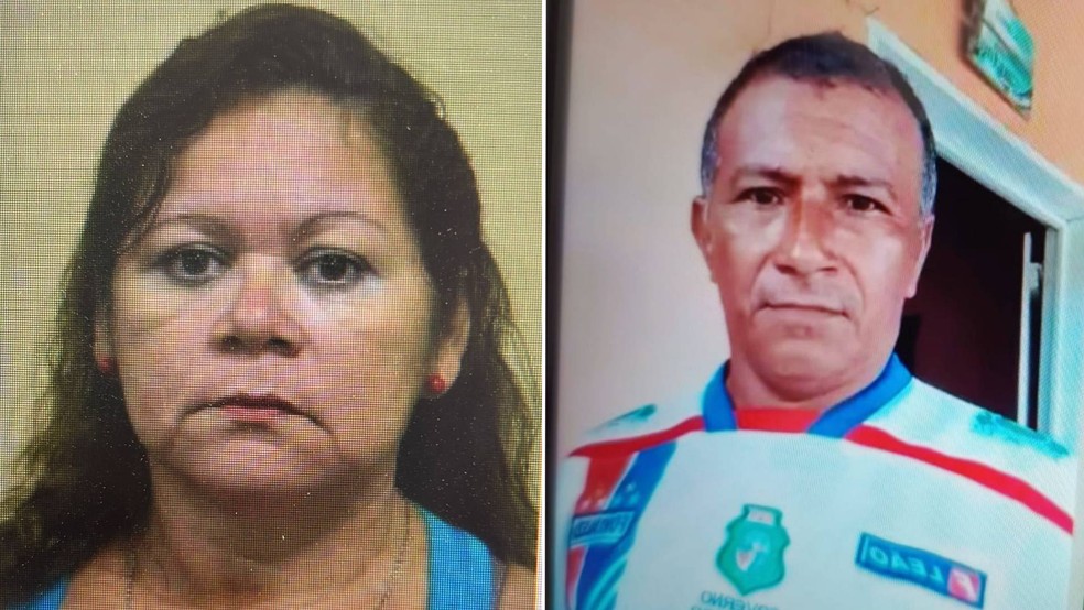 Albertina e Edmilson foram mortos a tiros por "matador de aluguel" contratado pelas irmãs da vítima — Foto: Polícia Civil do Ceará