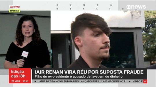 Jair Renan e mais cinco viram réus por suposta fraude - Programa: Jornal GloboNews edição das 18h 