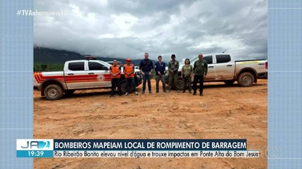 Bombeiros mapeiam local de rompimento de barragem