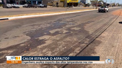 Engenheiro explica impacto das altas temperaturas nas vias da cidade