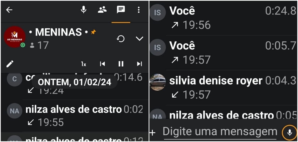 Motorista usou radiocomunicador para pedir ajuda ao suporte do aplicativo em que trabalha em Passos, MG — Foto: Reprodução / Arquivo pessoal