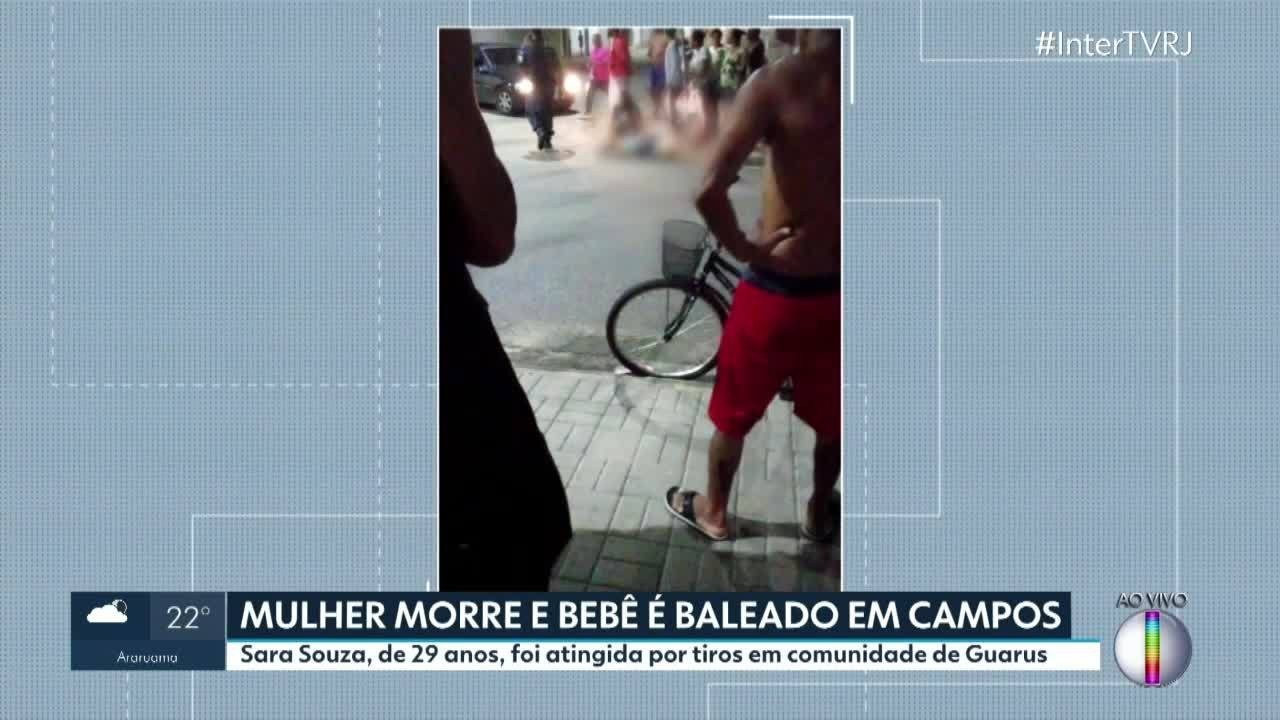 Bebê de 1 ano é baleado e mulher morta a tiros no Parque Eldorado, em Campos