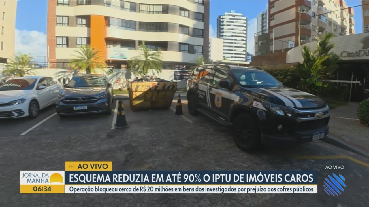 Quatro suspeitos são presos e servidores são afastados de cargos durante operação sobre fraudes no IPTU de Salvador
