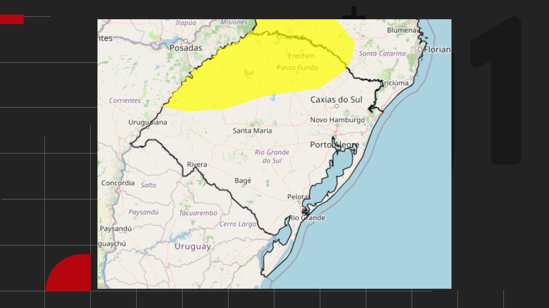 Chuva volta ao RS com chance de granizo e tempestades; confira previsão do tempo