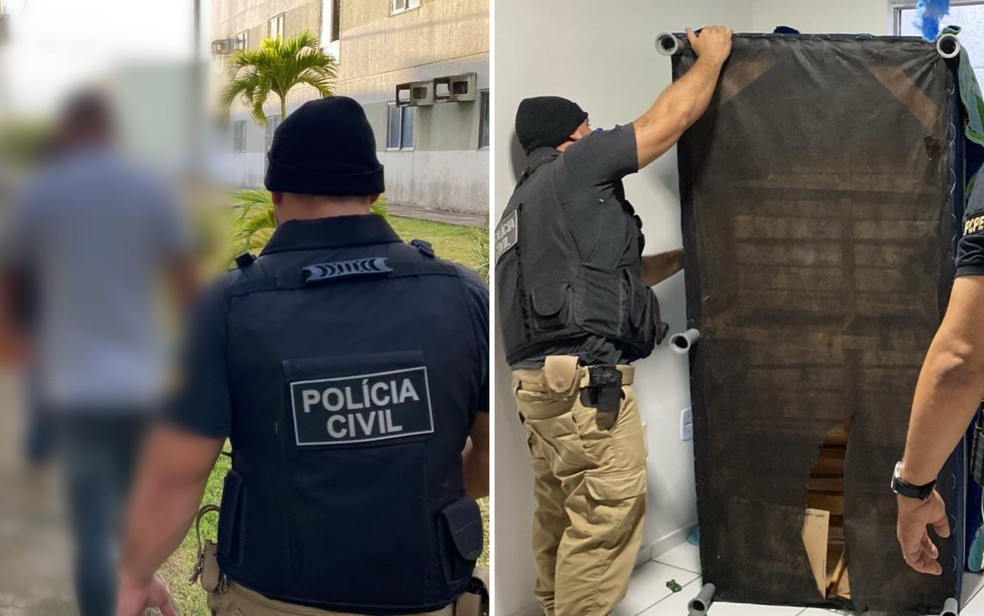 Polícia cumpre mandados de busca e apreensão durante operação "Jogada Marcada" — Foto: Divulgação/Polícia Civil