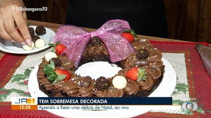 Veja como ficou o brownie natalino do JA1