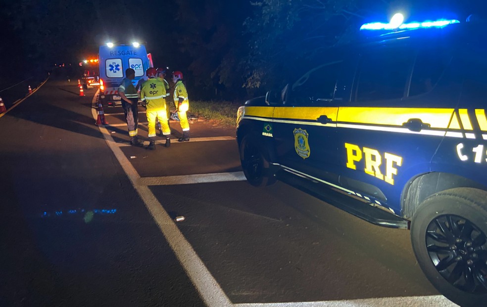 Acidente aconteceu na BR-369, em Cornélio Procópio. — Foto: PRF