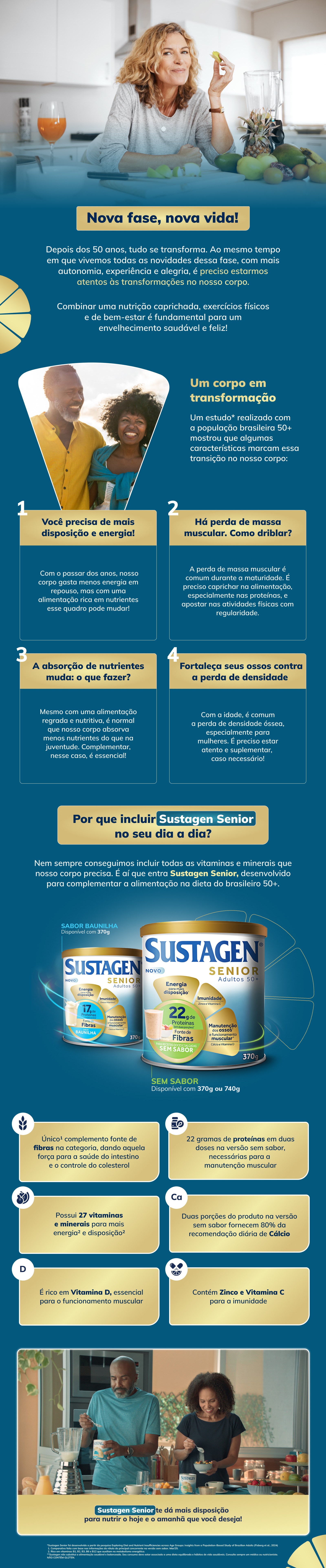 Nutrição 50+: mais energia, saúde e bem-estar todos os dias
