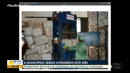 Cidades do Tocantins vão receber ação itinerante para coleta de embalagens de agrotóxicos