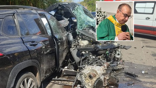 Padre e mulher morrem e vigário fica ferido em acidente no interior de SP