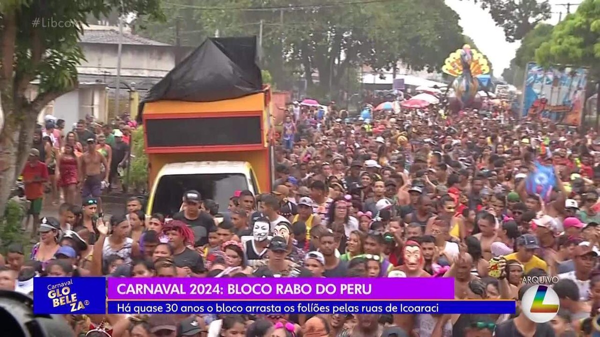 Bloco ‘Rabo do Peru’ arrasta foliões pelas ruas de Icoaraci, em Belém, há quase 30 anos | Pará