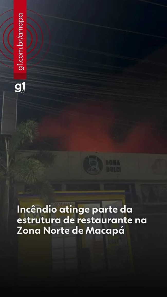 Incêndio atinge parte da estrutura de restaurante na Zona Norte de Macapá