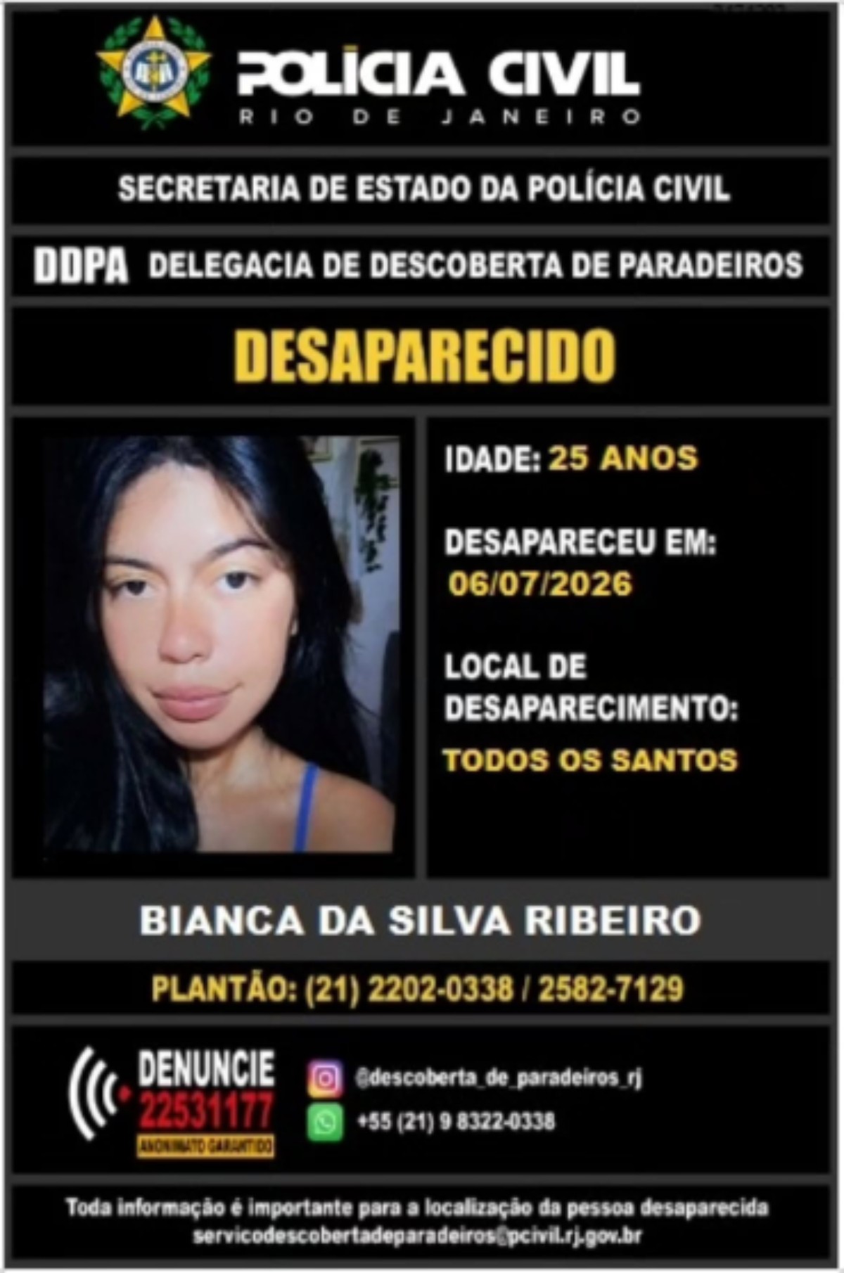 Polícia identifica mulher encontrada morta e enterrada em Miguel Pereira
