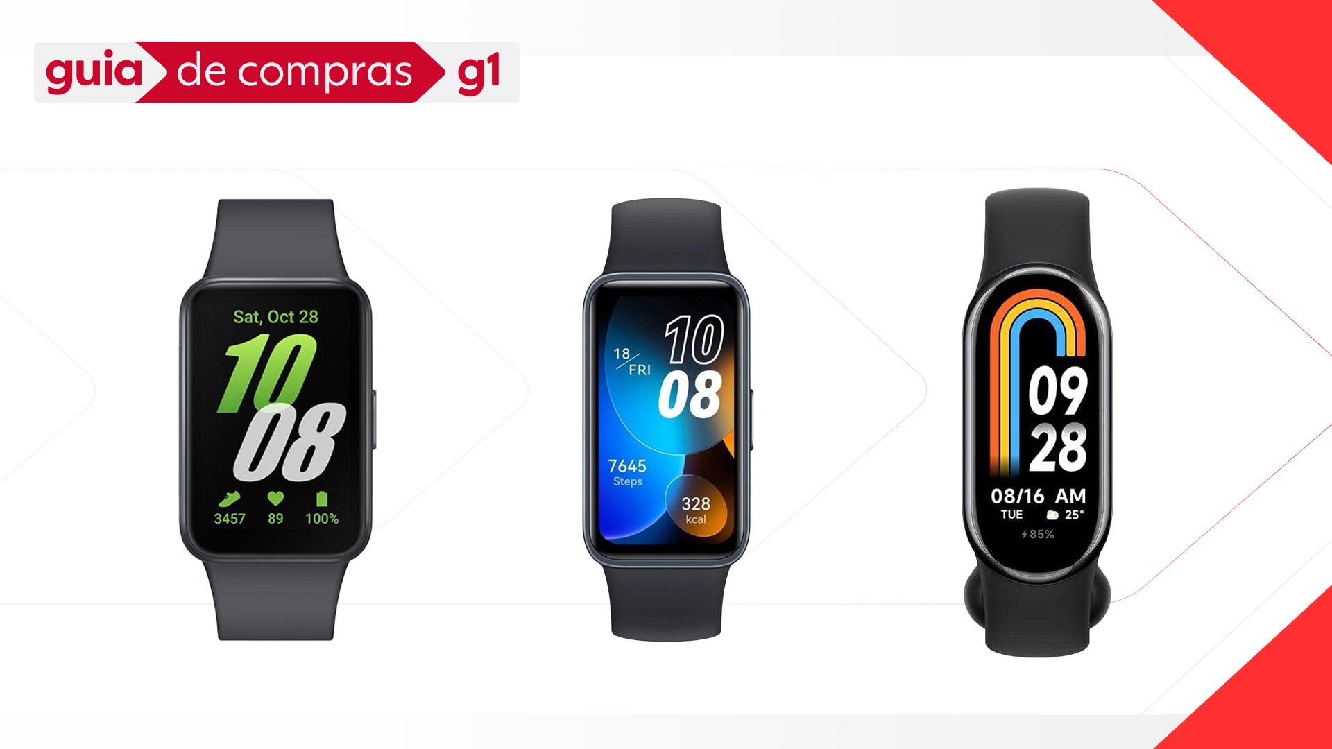 Smartband: g1 testa 3 pulseiras que são quase um relógio inteligente