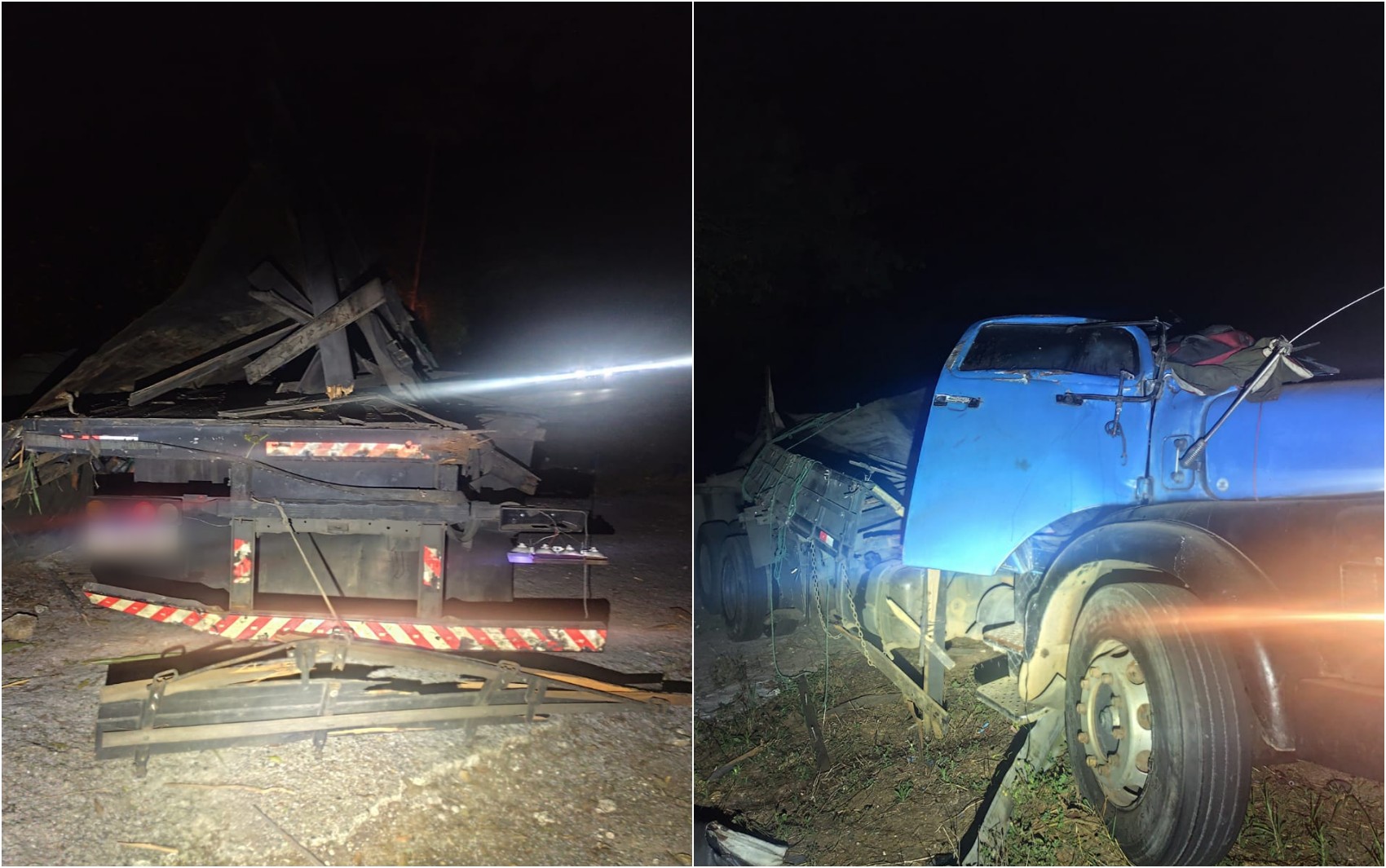 Caminhoneiro dorme ao volante, perde controle da direção e tomba veículo na MG-350, em Delfim Moreira, MG