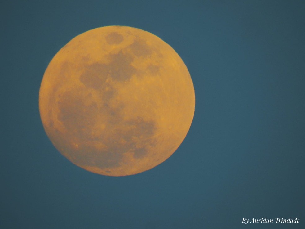 Superlua azul no RN — Foto: Auridan Trindade