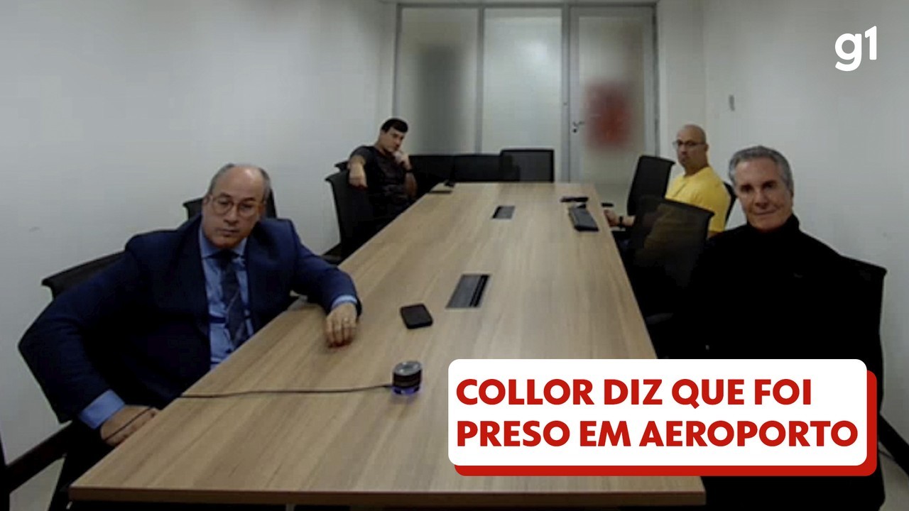 Em audiência, Collor diz que foi preso em aeroporto e pede para ficar em Alagoas; VÍDEO