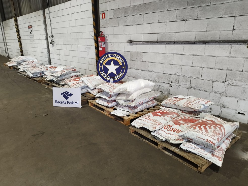 Receita Federal apreende 1 tonelada de cocaína no Porto de Itaguaí — Foto: Divulgação