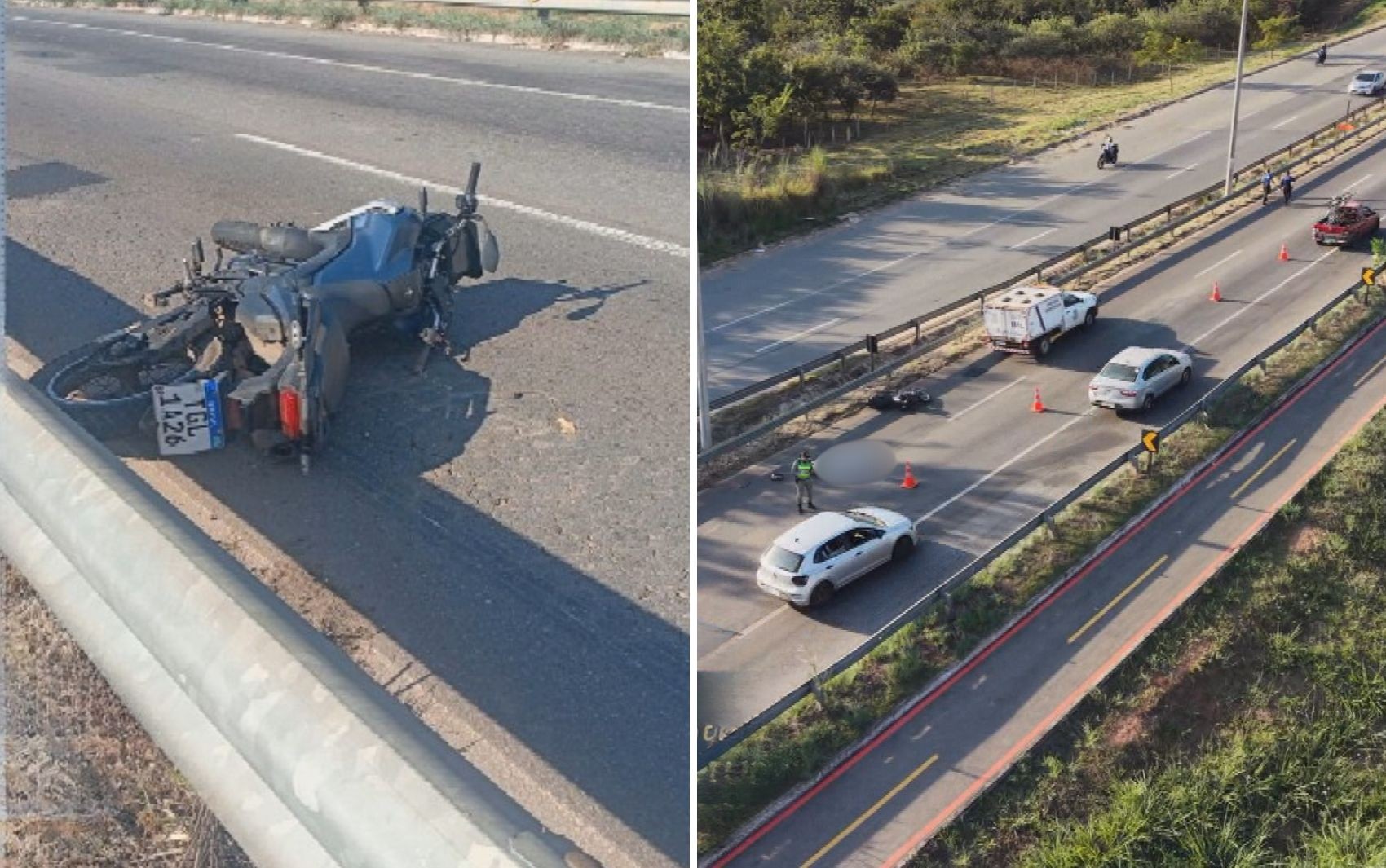 Motociclista morre atropelado por caminhão na GO-403 
